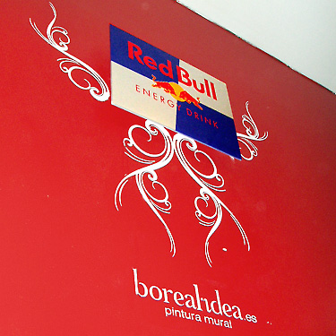 BOREAL IDEA - PINTURA MURAL - PUB LUZ DE GAS -  RED BULL
